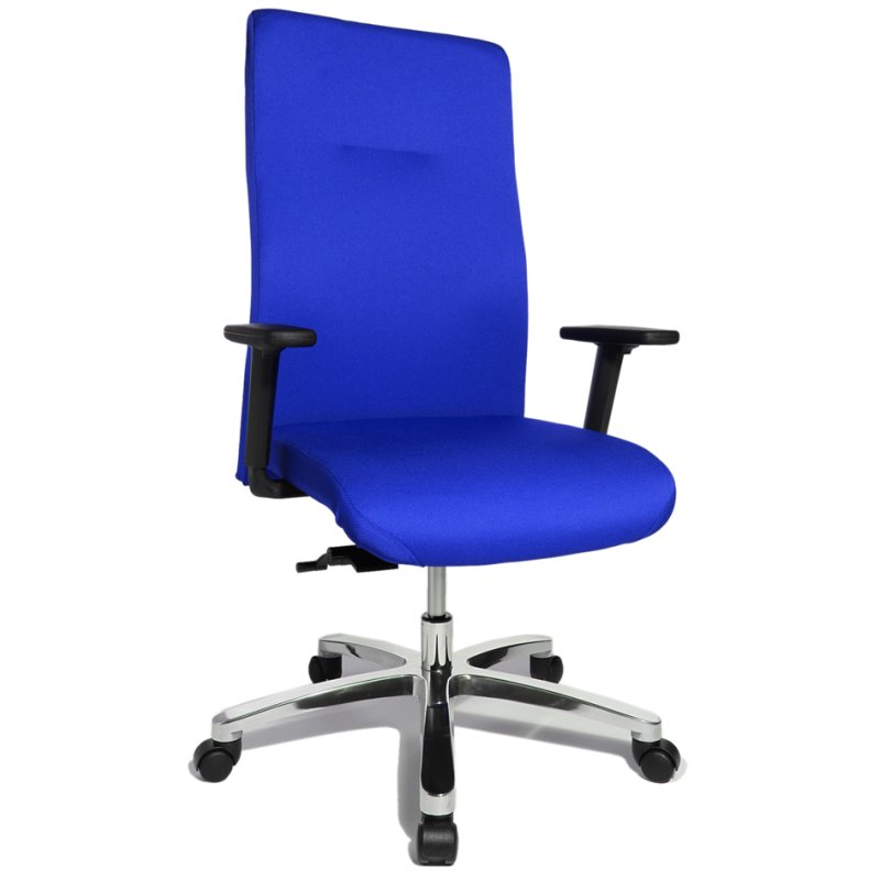 Topstar bureaustoel Big Star 20, blauw, 150 kg draagkracht, in hoogte verstelbaar
